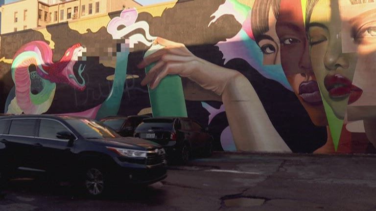 Rude Trump mural Lexington 2